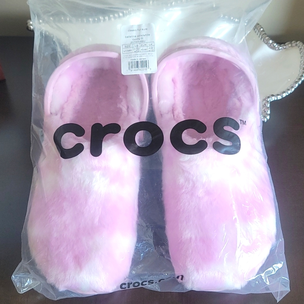 Crocs Pink Fur